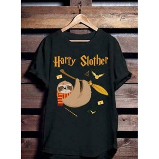 เสื้อยืดผ้าฝ้าย Lint9 {พร้อมส่ง เสื้อยืดแขนสั้น พิมพ์ลาย Harry Potter Harry Slother พลัสไซซ์ XS-6XL สําหรับผู้ชาย ข_12