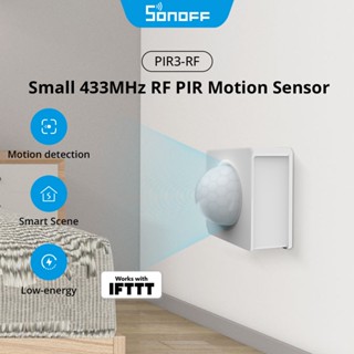 Sonoff PIR3-RF 433MHZ RF PIR เซนเซอร์จับการเคลื่อนไหว ทํางานร่วมกับสะพาน RF ปิด สําหรับแอพ Smart Home Security eWeLink