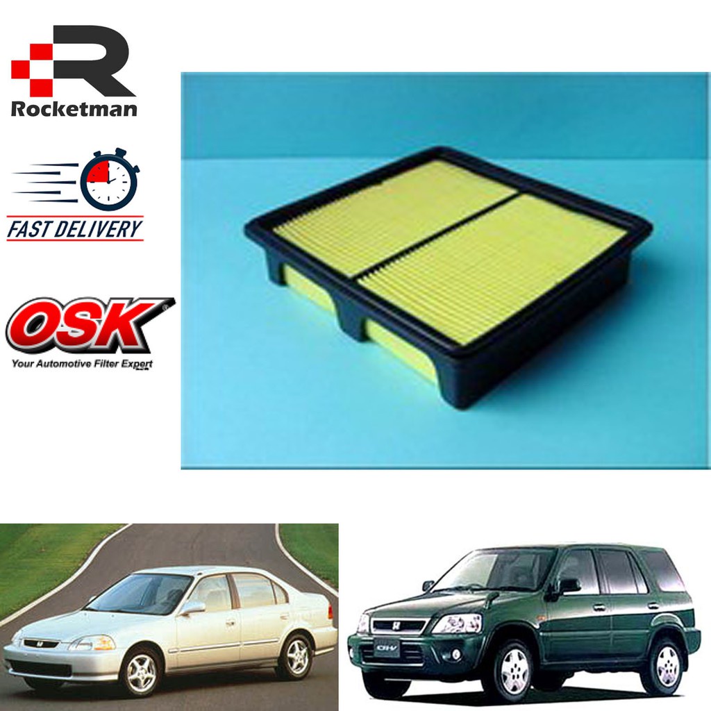OSK AIR FILTER HONDA CIVIC 1.6 1997-2000 SO4 CRV 1995-2001 S10 (17220-P2M-Y00)