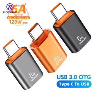 6a ตัวแปลง Type C ตัวผู้ เป็น USB 3.0 ตัวเมีย OTG พร้อมฝาปิดกันฝุ่น / อะแดปเตอร์ส่งข้อมูลการชาร์จ / ตัวแปลงการชาร์จอย่างรวดเร็ว สําหรับโทรศัพท์ แล็ปท็อป