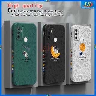 เคส oppo A53 เคส oppo A33 A78 5G A16K A15S A17 A17K A15 A16 A9 2020 A57 2022 A77S A5S A7 A12 A5 2020 A54 A37 A92 A3S A1K A74 A95 A52 A76 A96 เคสโทรศัพท์มือถือ ลายนักบินอวกาศ Nasa TKRC สําหรับ