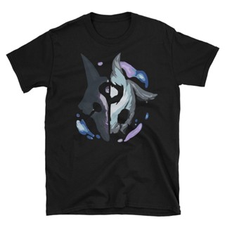 Mowei7 {พร้อมส่ง เสื้อยืดแขนสั้นลําลอง ผ้าฝ้าย 100% พิมพ์ลาย Redsociety League Of Legends Kindred สีดํา พลัสไซซ์ ไซ_03