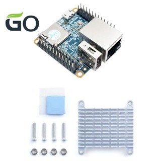 Nanopi NEO บอร์ดทดลองฮีตซิงก์ โอเพ่นซอร์ส H3 Quad-Core Cortex-A7 Ubuntu Openwrt Armbian Blue PCB 512MB DDR3 RAM