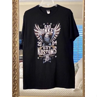 แก๊สลิงโรงรถ￼ 2004 EST.Kustoms เสื้อยืดแขนสั้น ขนาดใหญ่_03
