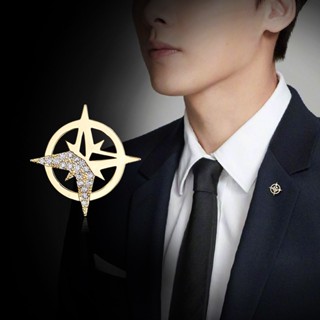 เข็มกลัด รูปดาว ขนาดเล็ก ติดปกเสื้อ สําหรับผู้ชาย
