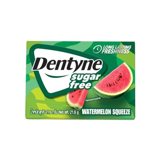 เดนทีนหมากฝรั่งชูการ์ฟรีวอเตอเมลอน FREE 21.6กDENTYNE SUGARWATERMELON 21.6 G.