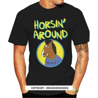 Cuc T-Shirt Bojack The Horseman Serie Tv Movie Famous Horse Men Brand Print T Shirt Men Tops Shirts Funny_02