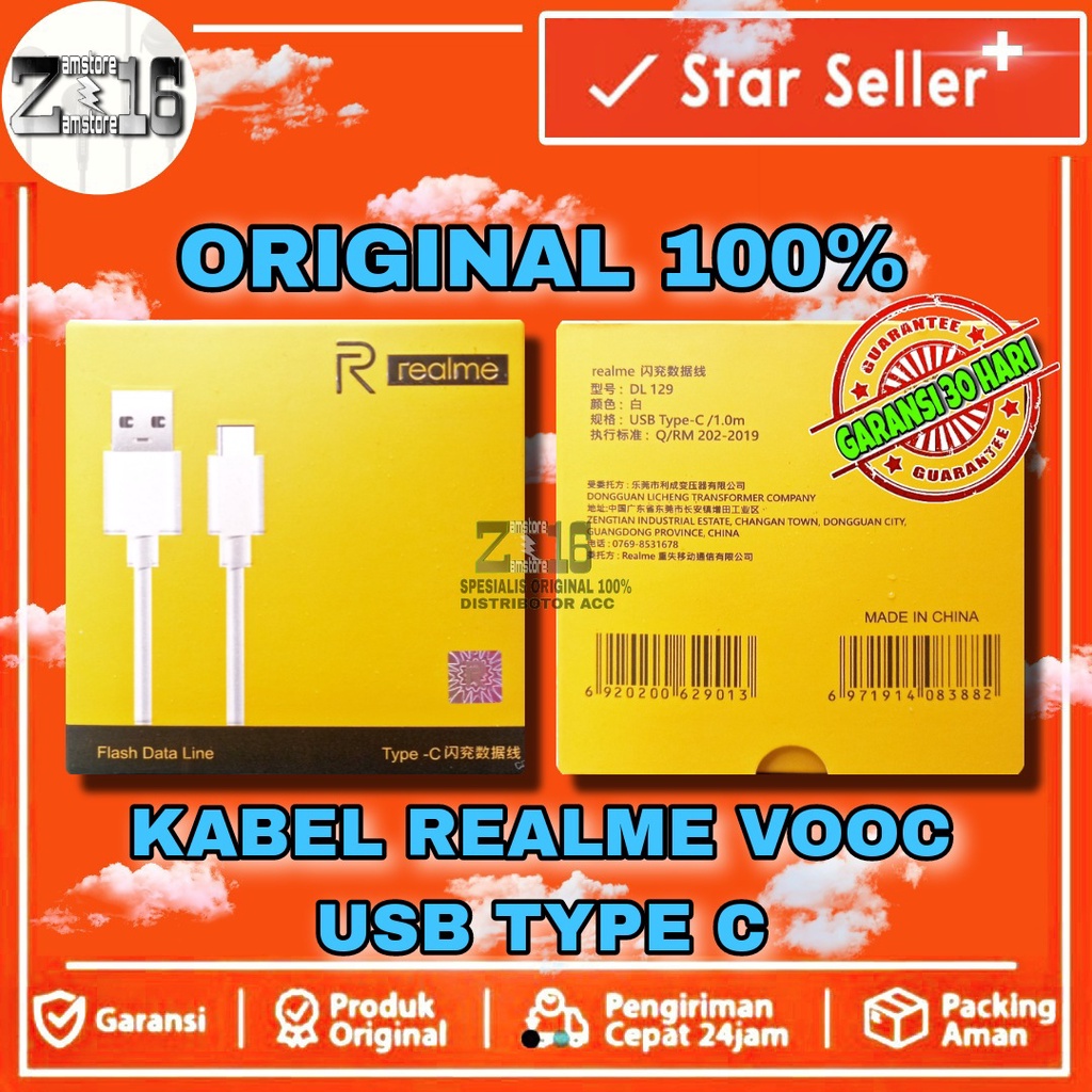 Realme XT X2 PRO SUPER VOOC FLASH CHARGE DATA Cable ของแท้ 100%