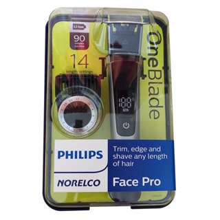 Philips Norelco Qp6520/70 Oneblade Pro เครื่องโกนหนวด และใบมีดโกนหนวด (ปลั๊ก Us)