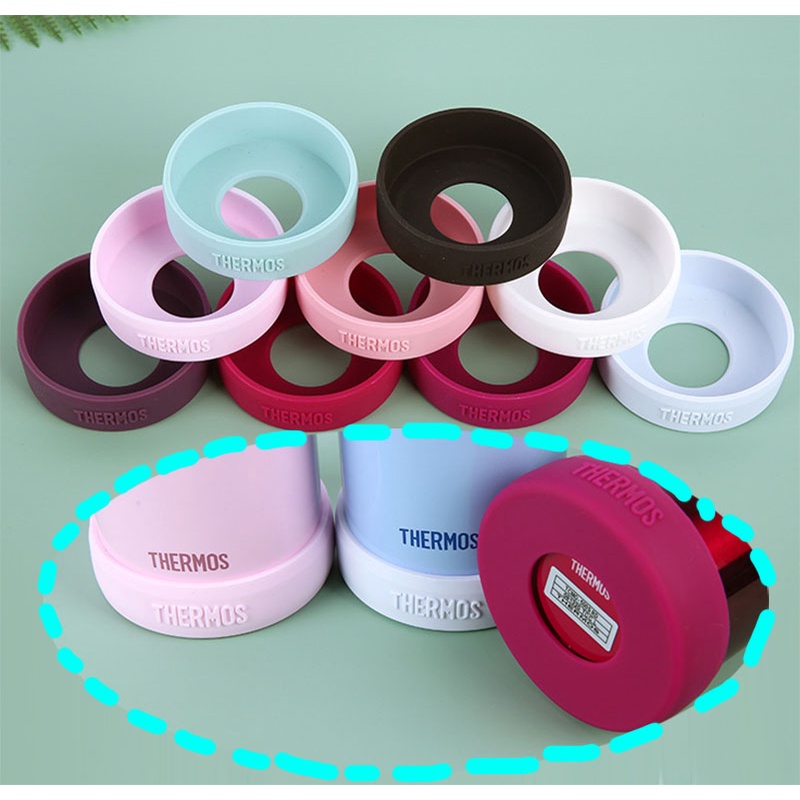 6/6.5 ซม. Coaster ฝาครอบป้องกัน Thermos ถ้วยด้านล่าง Universal ซิลิโคนด้านล่างสนับสนุน Anti-slip Anti-drop Shock-proof Silent Coaster 350/500ml