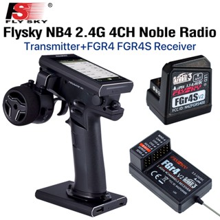 Flysky Noble NB4 เครื่องส่งสัญญาณวิทยุ และตัวรับสัญญาณ FGR4 FGR4S พร้อมโปรโตคอล AFHDS 3 สําหรับรถบังคับ เรือบังคับ โมเดล 2.4GHZ 4CH