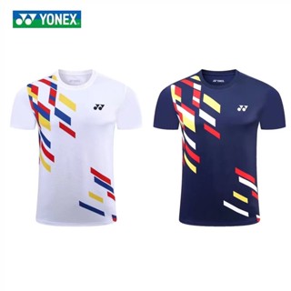 Yonex ใหม่ เสื้อยืดแบดมินตัน แขนสั้น แบบแห้งเร็ว สําหรับผู้ชาย และผู้หญิง 6273