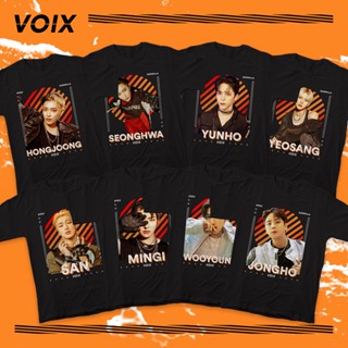 oversize T-shirt เสื้อยืด พิมพ์ลาย Kpop ATEEZ "Guerrilla" | ฮ่องกง | Seonghwa | Yunho | Yeosang | ซาน | มิงกี้ | วู้หยาง