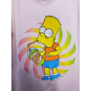 เสื้อยืด มือสอง ลายการ์ตูน The Simpsons อก 42 ยาว 27