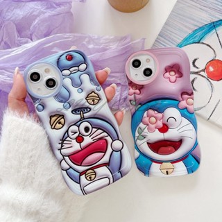 Lwy เคสโทรศัพท์มือถือแบบนิ่ม ลายการ์ตูนโดเรม่อน 3D สําหรับ Samsung Galaxy S23 Ultra S23+ S22 Ultra S22+ S21+ plus S21 Ultra S21 FE S20 Ultra S20+ S20 FE A14