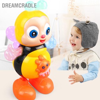 DreamCradle เต้นรำร้องเพลงของเล่นไฟไฟฟ้าการ์ตูนน่ารักลักษณะผึ้งเด็กที่น่าสนใจของเล่นไฟดนตรี