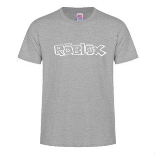 เสื้อยืดโอเวอร์ไซส์ผู้ชายเสื้อยืด T Shirt Men My World Roblox ชายเสื้อลำลองผู้ชายสีเทาS-3XL_03