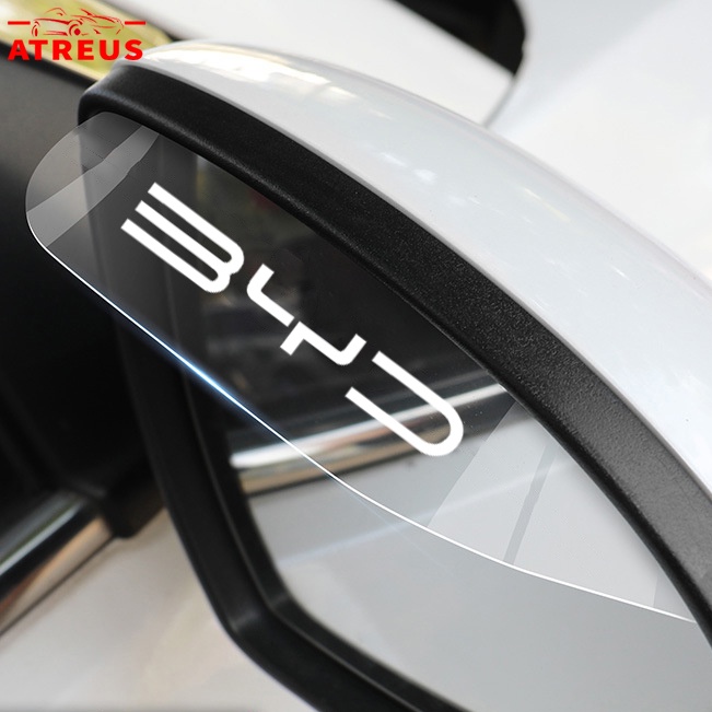 2 ชิ้น BYD Atto 3 BYD Dolphin BYD Seal U คิ้วกันฝนกระจกมองข้างรถยนต์ โปร่งใส คิ้วกันฝน กันสาดกระจกมองข้าง คิ้วติดกระจกมองข้างรถยนต์ อุปกรณ์ตกแต่งรถยนต์ Yuan Plus Atto 4