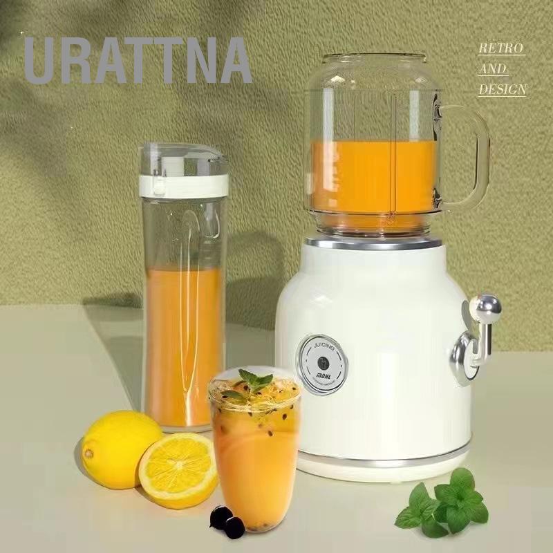 URATTNA เครื่องปั่นขนาดเล็กพร้อม ทำน้ำแข็งบด