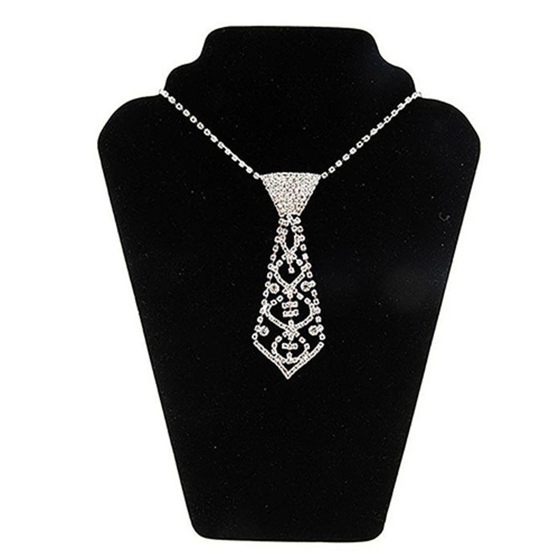 CPY ผู้หญิง Glitter สําหรับ Rhinestone เนคไทปรับเครื่องประดับสร้อยคอ