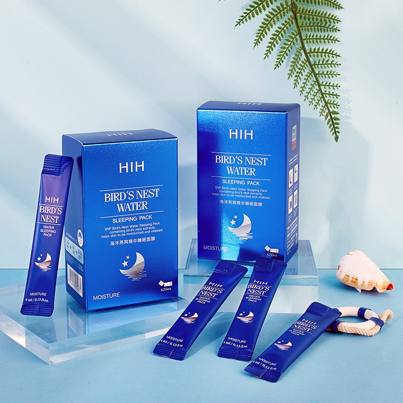 Hih Ocean Birds Nest essence มาส์กหน้านอนหลับ กระชับผิว Brightening Lazy Night Gel