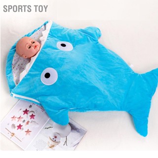 Sports Toy ถุงนอนรูปปลาฉลามการ์ตูนน่ารักเป็นมิตรกับผิวระบายอากาศถุงนอนสำหรับทารกสำหรับทารก