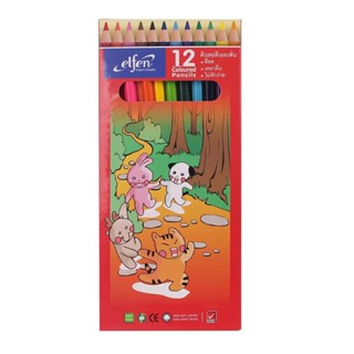 HOMEHAP ELFEN สีไม้ยาว 12 สี สีไม้ สี