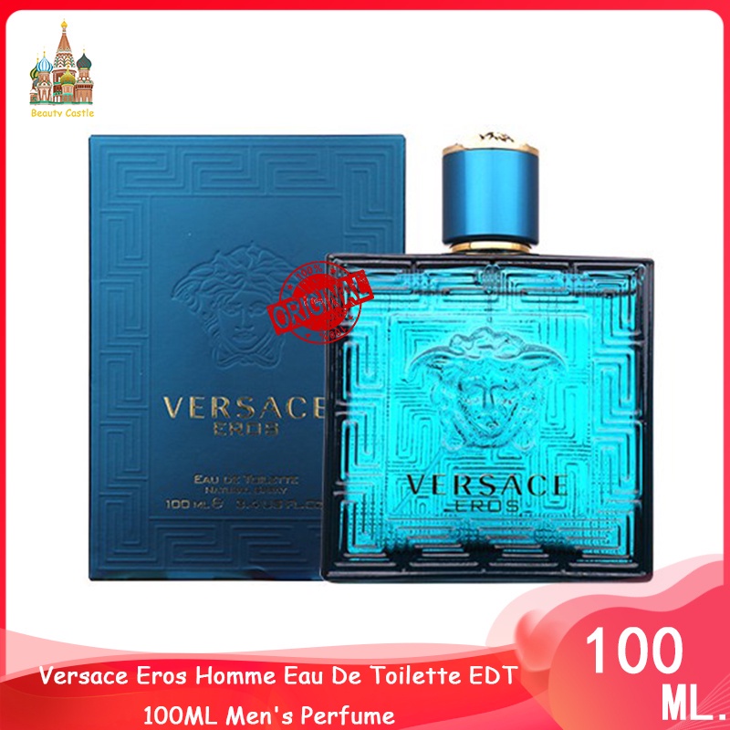 ♦จัดส่งที่รวดเร็ว♦ VERSACE Eros Homme EDT 100ML Men's Perfume น้ำหอมผู้ชาย