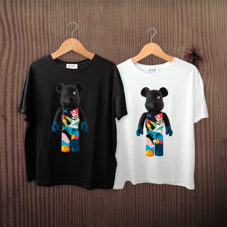 Bearbrick T-shirt, black and white shirt, cool cotton fabric, high quality print, unisex BST01_05