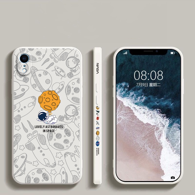 เคส iPhone xr Xs max iPhone 14 Pro max iPhone 13 Pro max iPhone 12 Pro max iPhone 11 Pro max เคสโทรศัพท์มือถือ ลายนักบินอวกาศ Nasa TKRC สําหรับ - รูปที่ 5