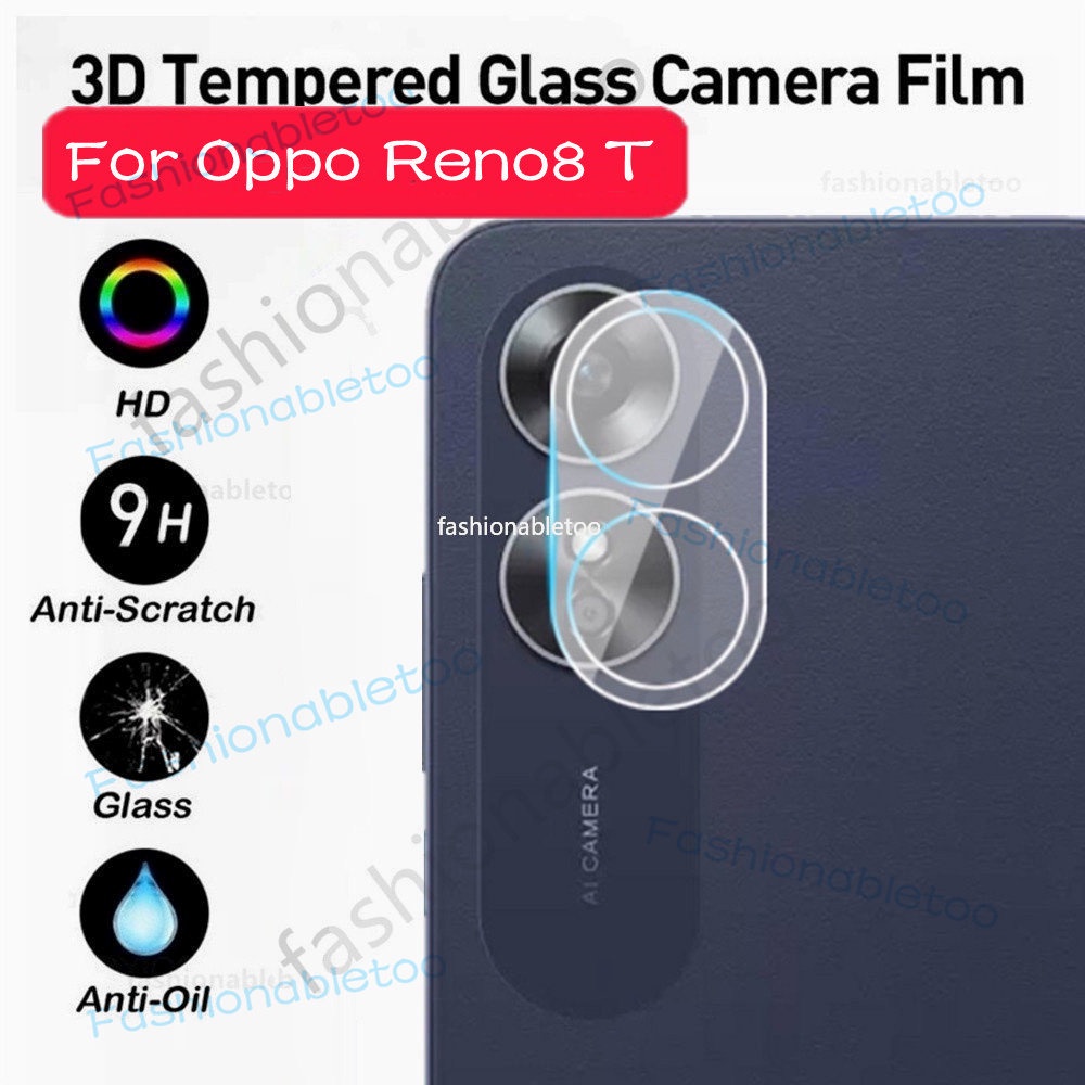ฟิล์มกระจกนิรภัยกันรอยเลนส์กล้อง 3D สําหรับ Oppo Reno 8 T 8t 9 pro plus 9pro+ 8pro+ 8Z 8Lite Reno9 pro Reno9pro Reno8 pro Reno8pro Reno8T 4G 5G
