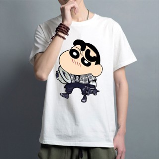 rhVy T shirt men Crayon Shinchan printed short sleeve tshirt cotton_u45■_12