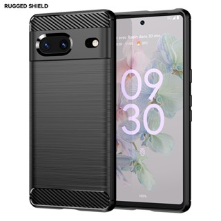 เคสซิลิโคนนิ่ม คาร์บอนไฟเบอร์ กันกระแทก สําหรับ GOOGLE PIXEL 7A 7 7Pro 6A 6Pro 6 5A 4A 5 4XL 4 3A 3A XL 3 3XL