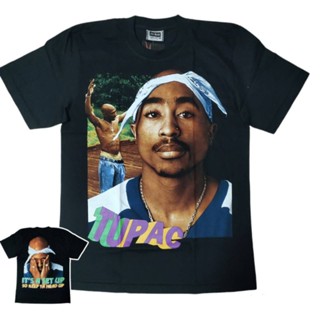 [S-5XL] เสื้อยืด 2pac tupac shakur hiphop legend raptee