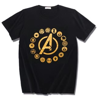 AVENGERS ICONS SUPERHERO Marvel Studios Logo Tshirt / Baju Unisex Tee 100% Cotton【Ready Stock】_04