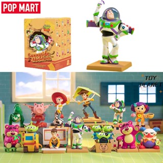 Pop MART ฟิกเกอร์ Disney Pixar Toy Story Sunnyside Adventures น่ารัก ของเล่นสําหรับเด็ก