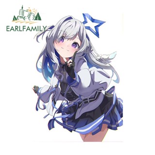 Earlfamily สติกเกอร์รูปลอก ลายอะนิเมะ Amane Kanata Hololive ขนาด 13 ซม. x 9.2 ซม. สําหรับติดตกแต่งรถยนต์ ตู้เย็น