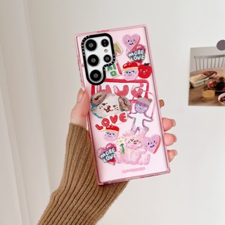 【ภาพประกอบแมว Dog เกาหลี】Casetify เคสโทรศัพท์มือถือแบบนิ่ม TPU กันกระแทก ลายแมว แฟชั่น คุณภาพสูง สําหรับ Samsung s23ultra s23 s22+ s22ultra s21 21+ s21ultra s20 s20+ s20ultra