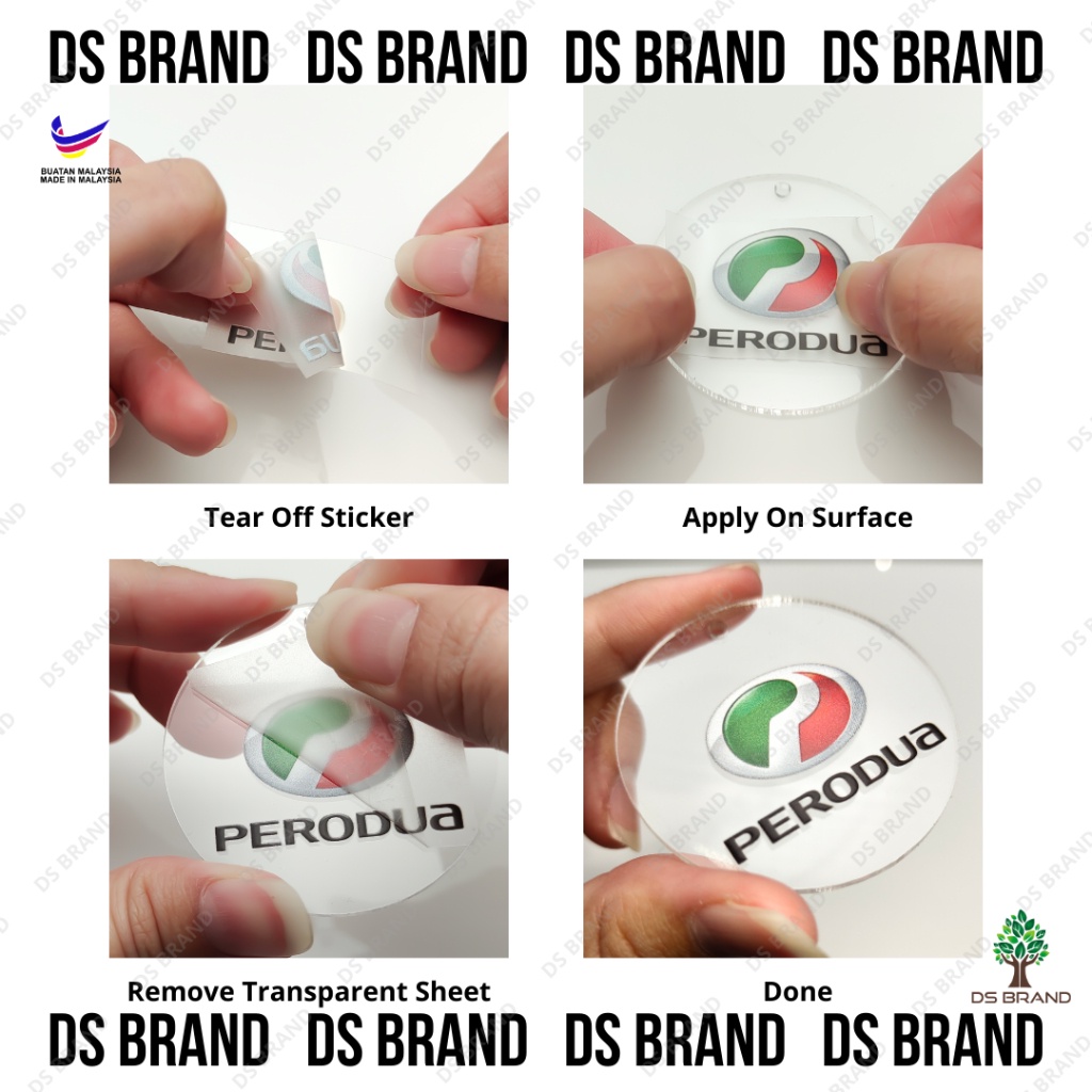 สติ๊กเกอร์ Kereta / UV Printing สติ๊กเกอร์โลโก้รถ Perodua Proton Toyota Honda Mazda สําหรับ Nissan V