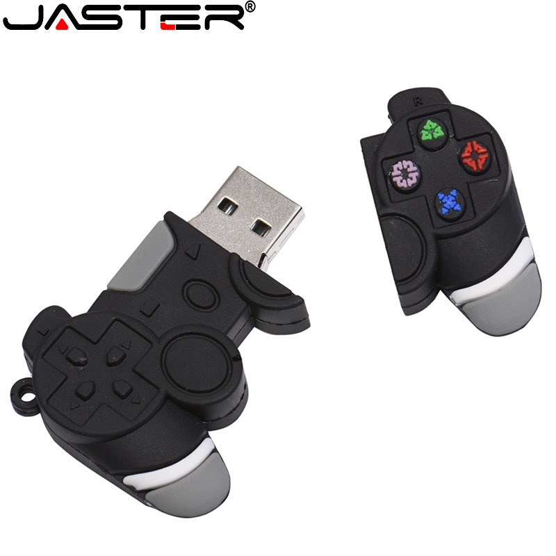 Jaster แฟลชไดรฟ์ USB รูปการ์ตูนเกมแพด 128GB 64GB 32GB 16GB 8GB 4GB