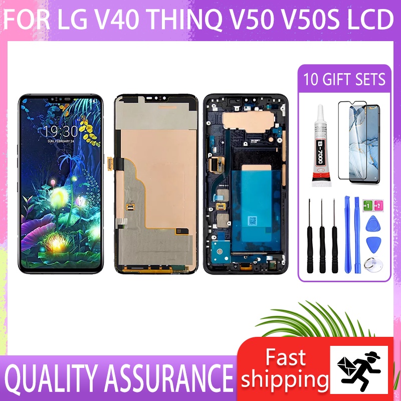 ของแท้ หน้าจอสัมผัส LCD สําหรับ LG V40 ThinQ LG G8X ThinQ V50s V60 5G V405 V500 V510 V600
