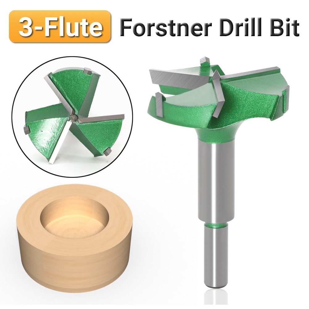 3-flute ไม้เจาะบิตสําหรับงานไม้,28 ~ 50 มม.ไม้บานพับถ้วยรูเปิดเลื่อยเครื่องตัด Forstner, 10 มม.รอบ Shank ไม้ Auger เครื่องตัดเจาะรูเจาะน่าเบื่อ