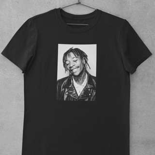 เสื้อยืด พิมพ์ลาย Wiz Khalifa Rap สไตล์ฮิปฮอป เสื้อแขนสั้น