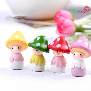 【AG】Mushroom Figurine Cute Handmade Resin Mushroom Figurine for Garden