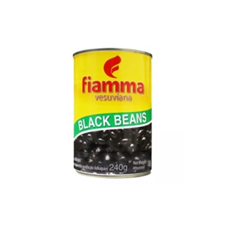 ไฟมมาถั่วดำในน้ำเกลือ BLACK 400กรัมFIAMMA VESUVIANABEANS 400G