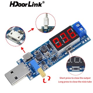 Hdoolink โมดูลพาวเวอร์ซัพพลาย DC-DC 5V เป็น 3.5V 9V 12V LCD USB 1.2V-24V ปรับได้