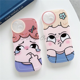 Lwy เคสโทรศัพท์มือถือแบบนิ่ม ลายเด็กผู้หญิงเศร้า สําหรับ Samsung Galaxy S23 Ultra S23+ S22 Ultra S22+ S21+ plus S21 Ultra S21 FE S20 Ultra S20+ S20 FE A14