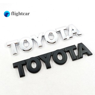 Flighcar สติกเกอร์โลโก้รถยนต์ สําหรับ Toyota 1 ชิ้น