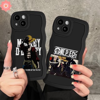 เคสโทรศัพท์มือถือแบบนิ่ม Tpu ลายการ์ตูนลูฟี่ วันพีซ สําหรับ OPPO A15 A16 A95 A55 A54 A5 A9 A52 A17 A96 A77s A76 A1k A74 A5s A16s A16K A7 A12 A57 A77 A17K A3s A53 Reno 8Z 7 8 7Z 6 ฝาครอบขอบ