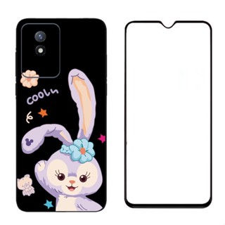 เคส Vivo Y02T ลายแฟชั่น นิ่ม TPU ซิลิโคน ด้านหลัง พร้อมฟิล์มกระจกนิรภัย